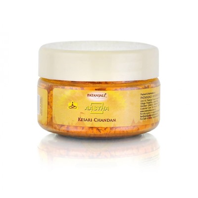 PATANJALI Aastha Chandan Tikka  Благовония сыпучие порошковые Сандал - Тикка 25г