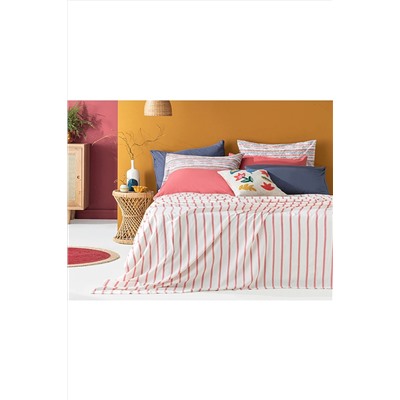 English Home Petite Daisies İpliği Boyalı Viskon King Size Pike Pembe 10034412-10034412003