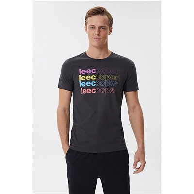 Lee Cooper Erkek Antrasit T-Shirt 107-222LCM242002