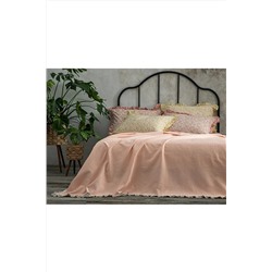 English Home Chic Blossom Fırfırlı Kopanakili Çift Kişilik Pike 200x220 cm Pembe 10034796
