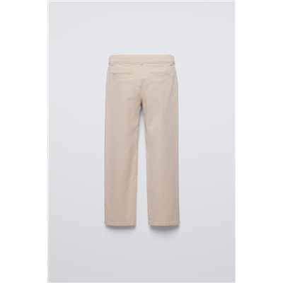 BASIC SLIM FIT CHINO TROUSERS