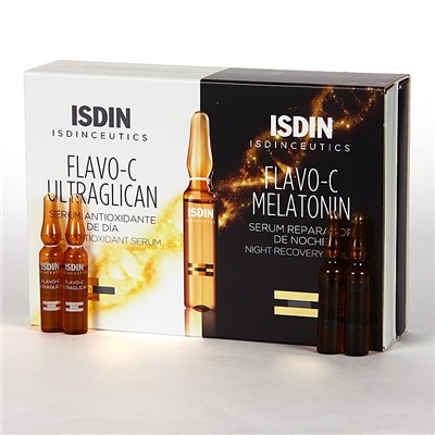 Isdinceutics Flavo-C Ultraglican + Melatonin 10+10 Ampollas