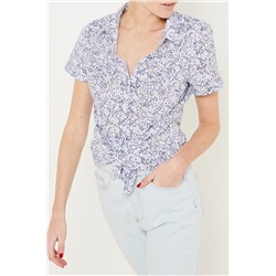 Camisa Blanco y azul