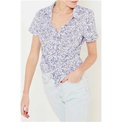 Camisa Blanco y azul
