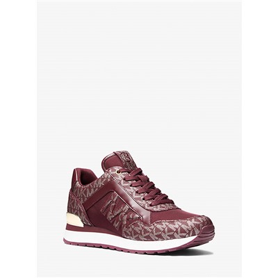 Maddy Metallic Signature Logo Trainer