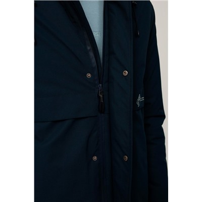 Chaqueta con capucha Azul noche