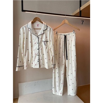 Теплая мягкая фланелевая пижама  в стиле Victoria’*s Secre*t