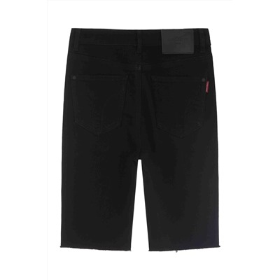 Short vaquero Negro