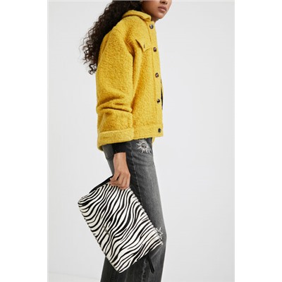 Bolso bandolera piel animal print