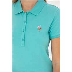 Kadın Mint Polo Yaka Tişört