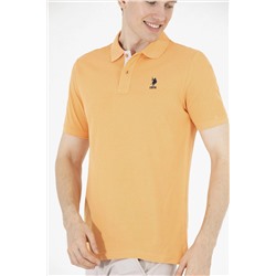 Erkek Turuncu Basic Polo Yaka Tişört