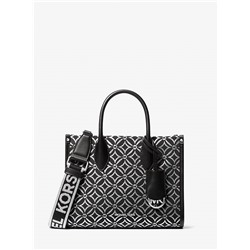 Mirella Small Metallic Logo Jacquard Crossbody Bag
