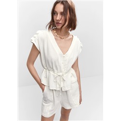 Blusa textura lazo