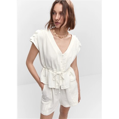 Blusa textura lazo