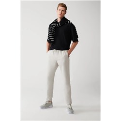 Avva Erkek Taş Yandan Cepli Beli Lastikli Keten Dokulu Relaxed Fit Rahat Kesim Pantolon E003052
