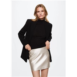 Minifalda efecto metalizado -  Mujer | MANGO OUTLET Melilla