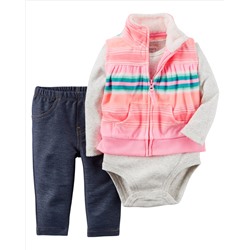 3-Piece Little Vest Set