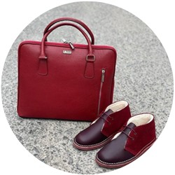 Ab. Zapatos 4535 Burdeos+Ab. Z. PELLE · PORTATEL/2 napa (1210) burdeos АКЦИЯ