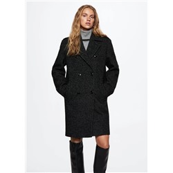Abrigo cruzado solapas -  Mujer | MANGO OUTLET Melilla
