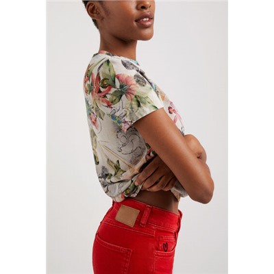 Camiseta tropical Mickey Mouse