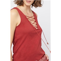 Top Ketty Rojo teja