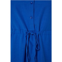 Saks Beli Bağlamalı Dokuma Gömlek Elbise TBBSS23AH00106