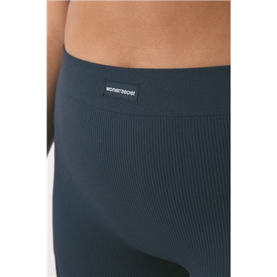 Pantalón corto canalé azul oscuro