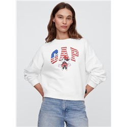 Gap × Disney Minnie Mouse Oversized Gap Logo Sweatshirt