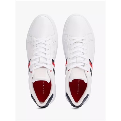 Stripe Leather Cupsole Sneaker