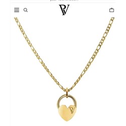 Комплект Pau*l Valentin*e из подвески и браслет покрытый настоящим золотом  Экспорт в Германию