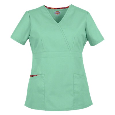 Dickies EDS Signature Scrubs Classic Fit Mock Wrap Top