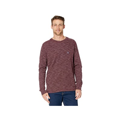 U.S. POLO ASSN. Long Sleeve Space Dye Crew