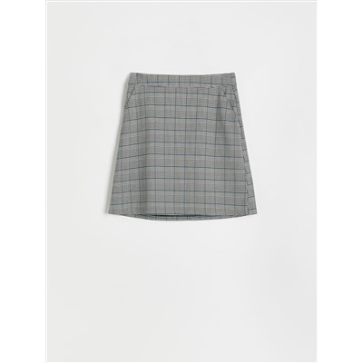 Checked mini skirt