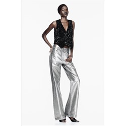 Z1975 STRAIGHT MID-RISE FOIL JEANS