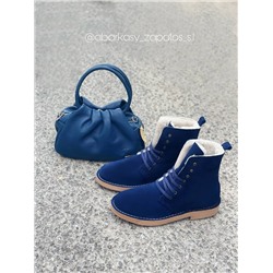 AB.Z. 27001/2 Azul С ДВОЙНЫМИ ШНУРКАМИ+PELLE LUX (690) АКЦИЯ