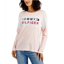 Tommy Hilfiger Long-Sleeve Colorblocked Logo T-Shirt
