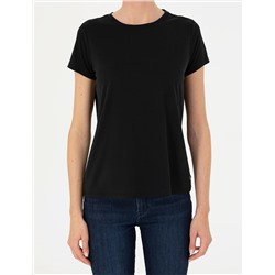 Siyah Regular Fit Basic Tişört