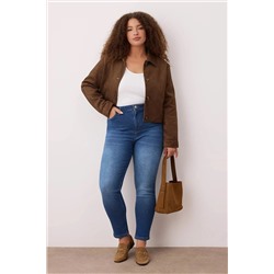 Mavi Yüksel Bel Toparlayıcı Büyük Beden Skinny Jeans