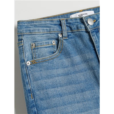 Slim-Jeans mit hoher Leibhöhe