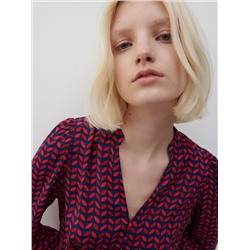 Gemusterte Bluse