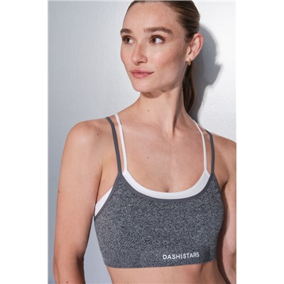 Sujetador deportivo SEAMLESS COMFORT gris