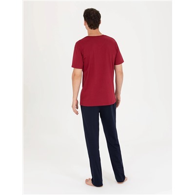 Bordo Pijama Takımı