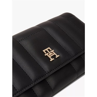 Quilted Snap-Closure Large Wallet