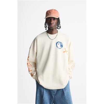 SUDADERA ESTAMPADO COMBINADO