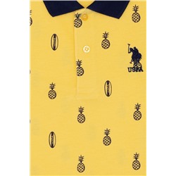 Erkek Çocuk Açık Sarı Polo Yaka Tişört