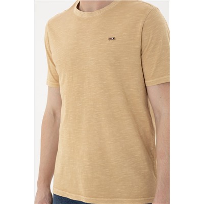 Erkek Camel Basic Tişört