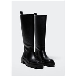 Bota alta suela track -  Mujer | MANGO OUTLET Melilla