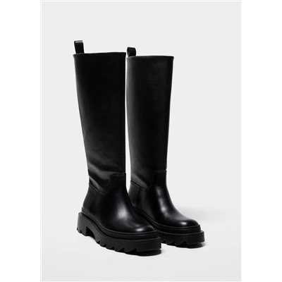 Bota alta suela track -  Mujer | MANGO OUTLET Melilla