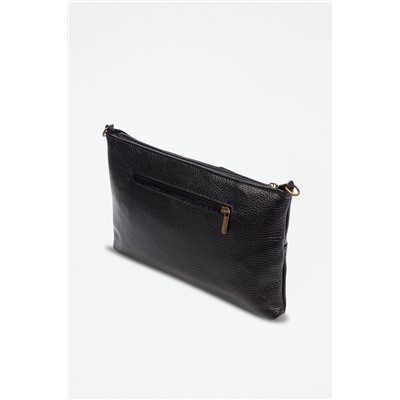 Bandolera de piel Arreone - Negro