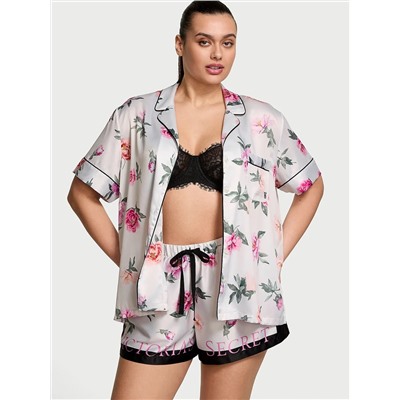 Glazed Satin Short Pajama Set